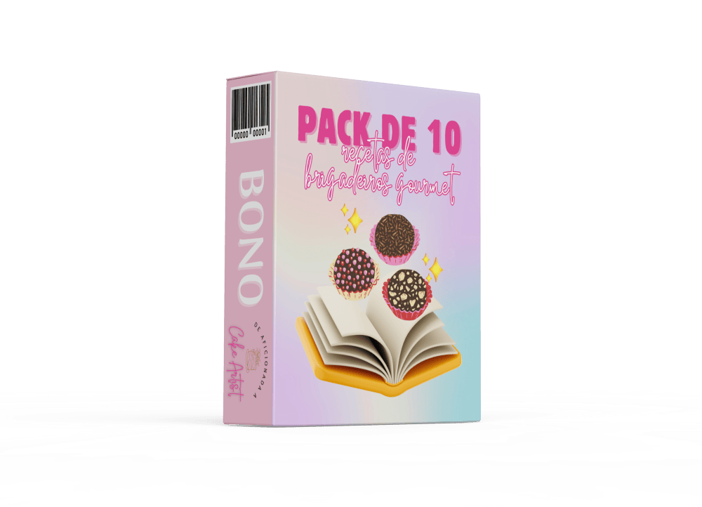 Mockup oficial del Bono 5: Pack de 10 recetas de brigadeiros gourmet